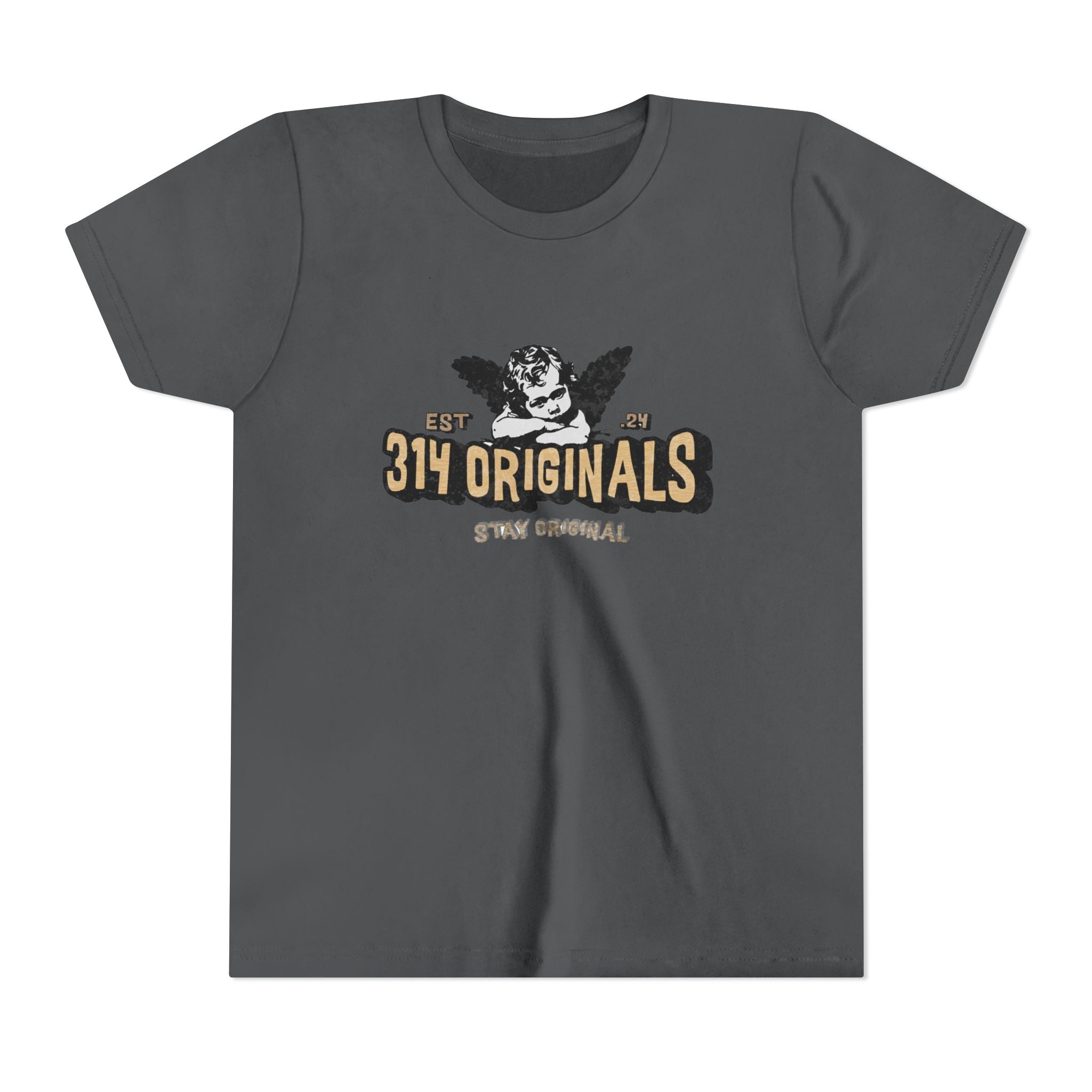 314 Originals Youth Tee - Vintage Cherub Graphic Kids T-Shirt Printify Kids clothes  314 Originals