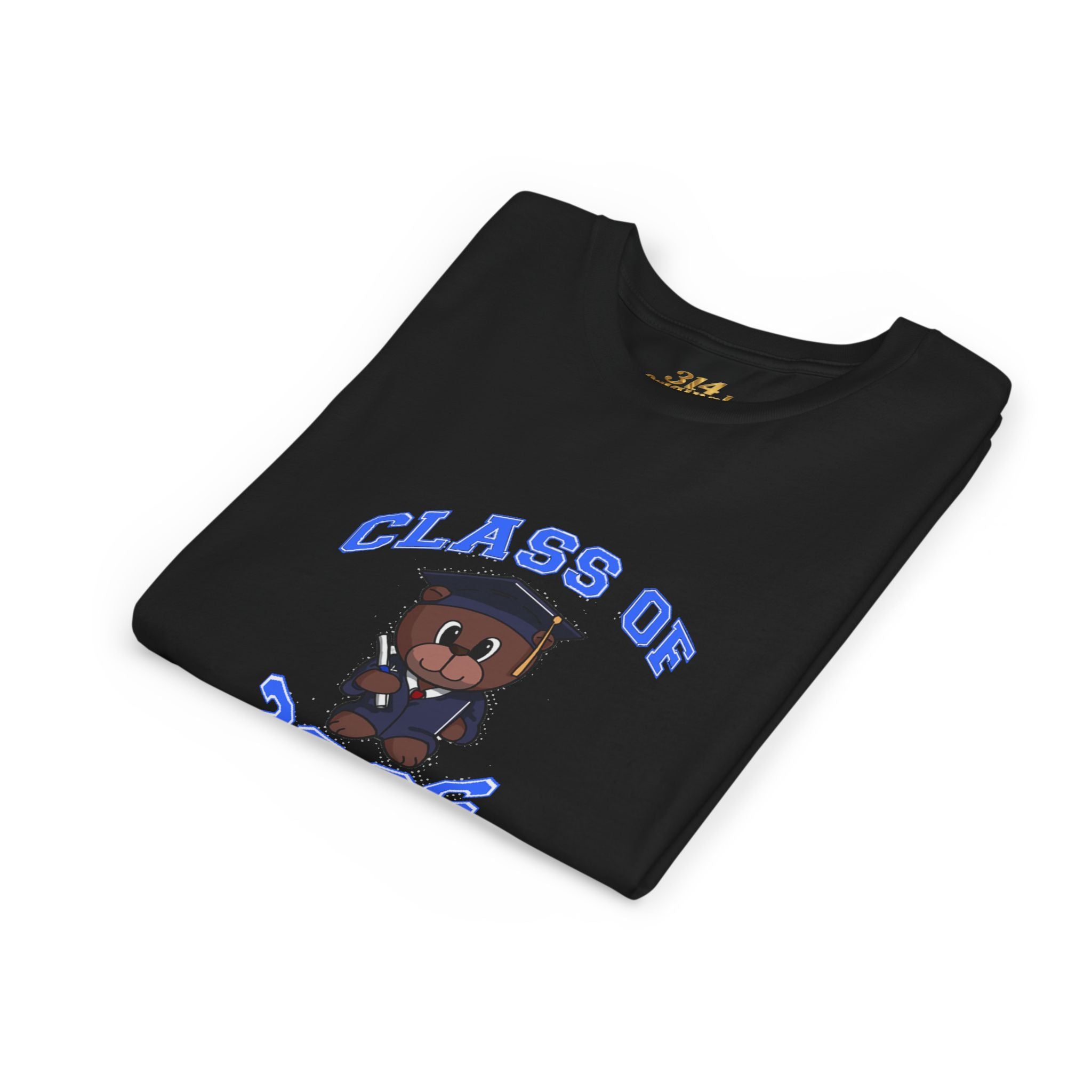 Class of 2026 Kids Graduation T‑Shirt — Cute Graduate Bear Youth Tee