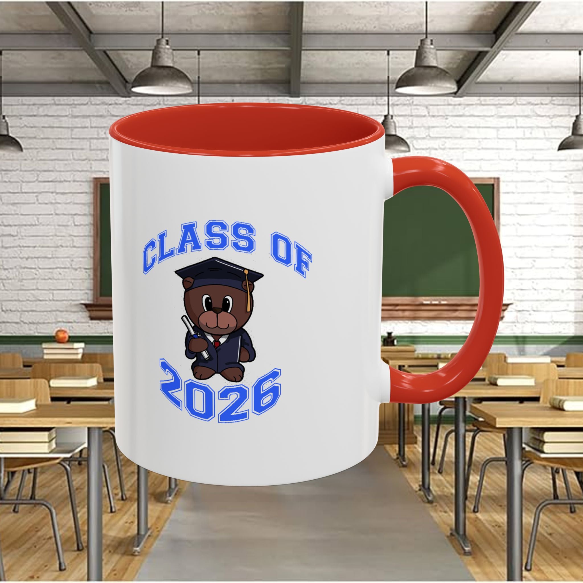 Graduation 2026 Accent Coffee Mug — Class of 2026 Grad Gift