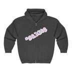 #Sweat à capuche zippé rose « Baddie » — Sweat à capuche graphique streetwear tendance