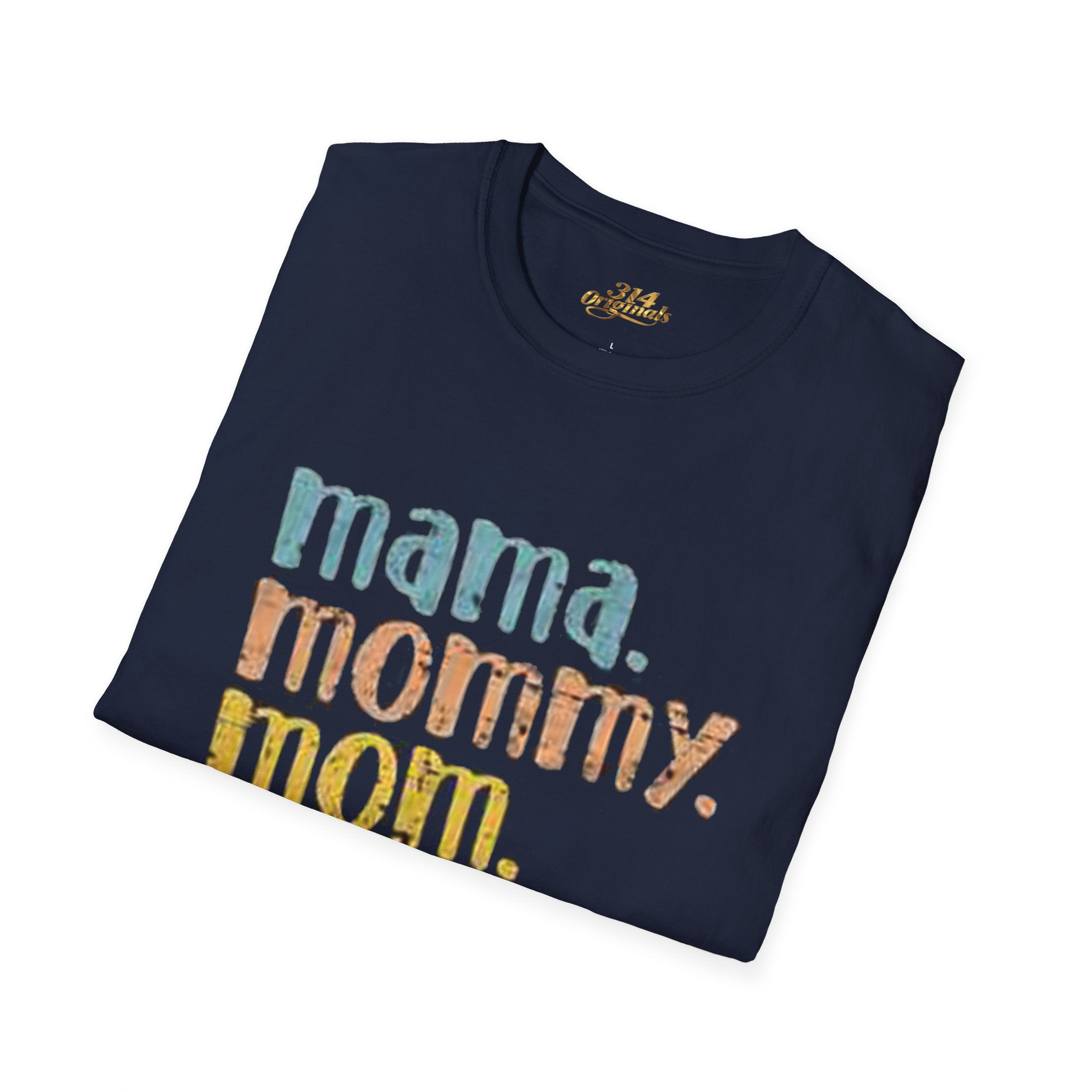 Mama Mommy Mom Bruh T-Shirt – Funny Retro Mom Graphic Tee Printify T-Shirt  314 Originals