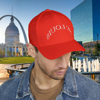 Embroidered "St. Louis" Closed-Back Structured Cap — Baseball Hat with 314 Retro Logo