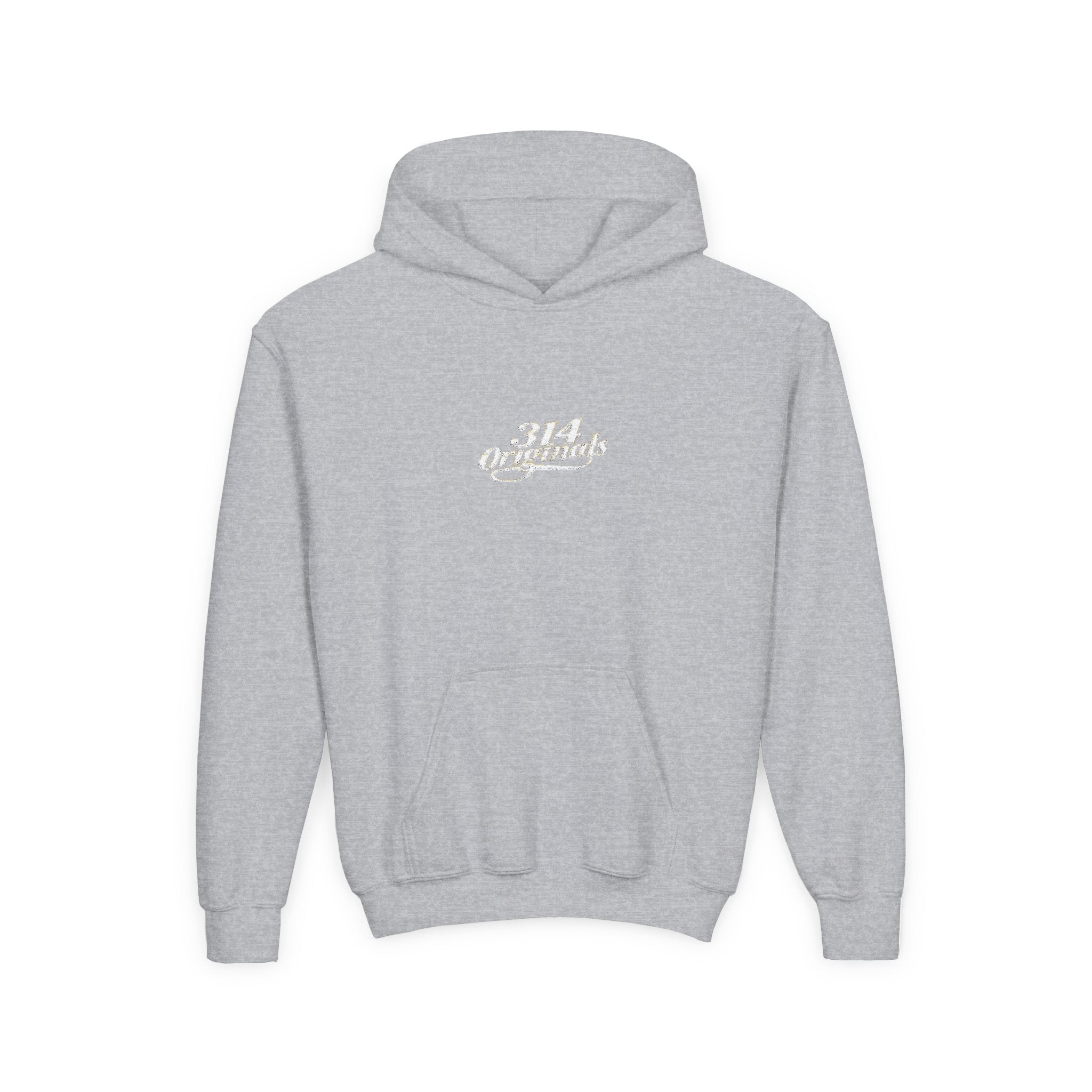 Youth Hoodie - "314 Originals" Retro Script Chest Logo - 314 Originals