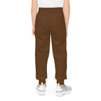 Brown Youth Joggers with 314 Originals Side Graphic — Kids Athletic Sweatpants - 314 Originals