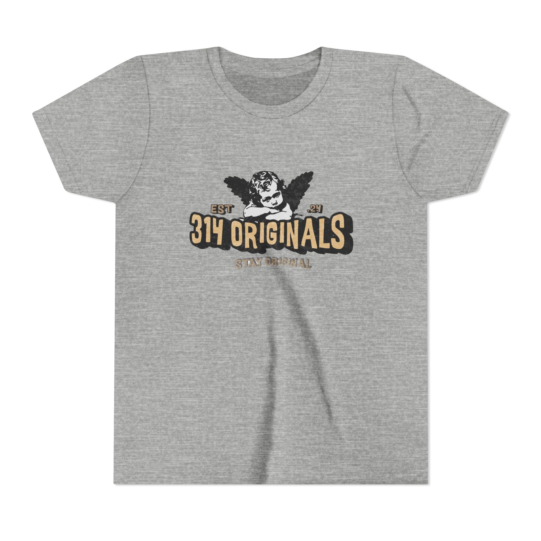 314 Originals Youth Tee - Vintage Cherub Graphic Kids T-Shirt Printify Kids clothes  314 Originals