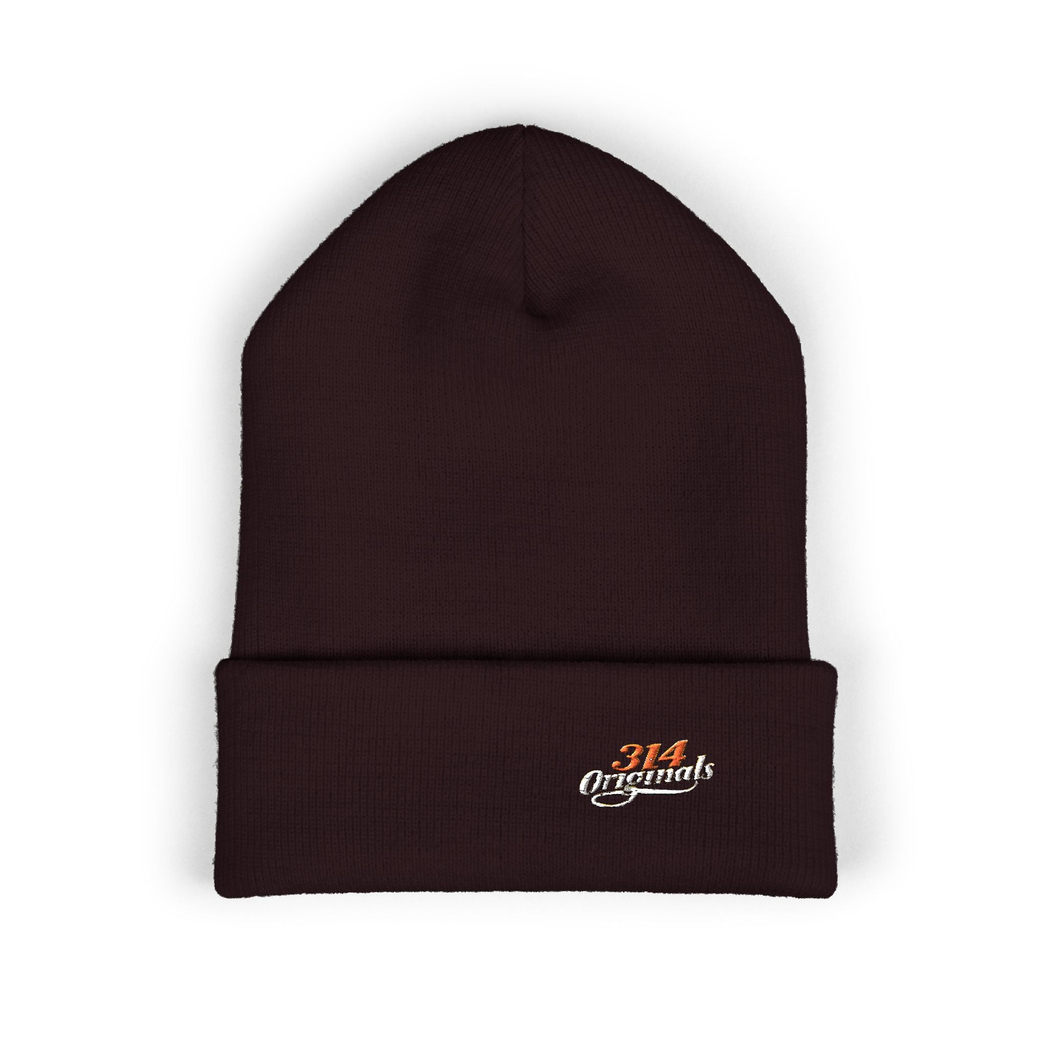 Embroidered '314 Originals' Classic Cuffed Beanie —  Knit Winter Hat - 314 Originals