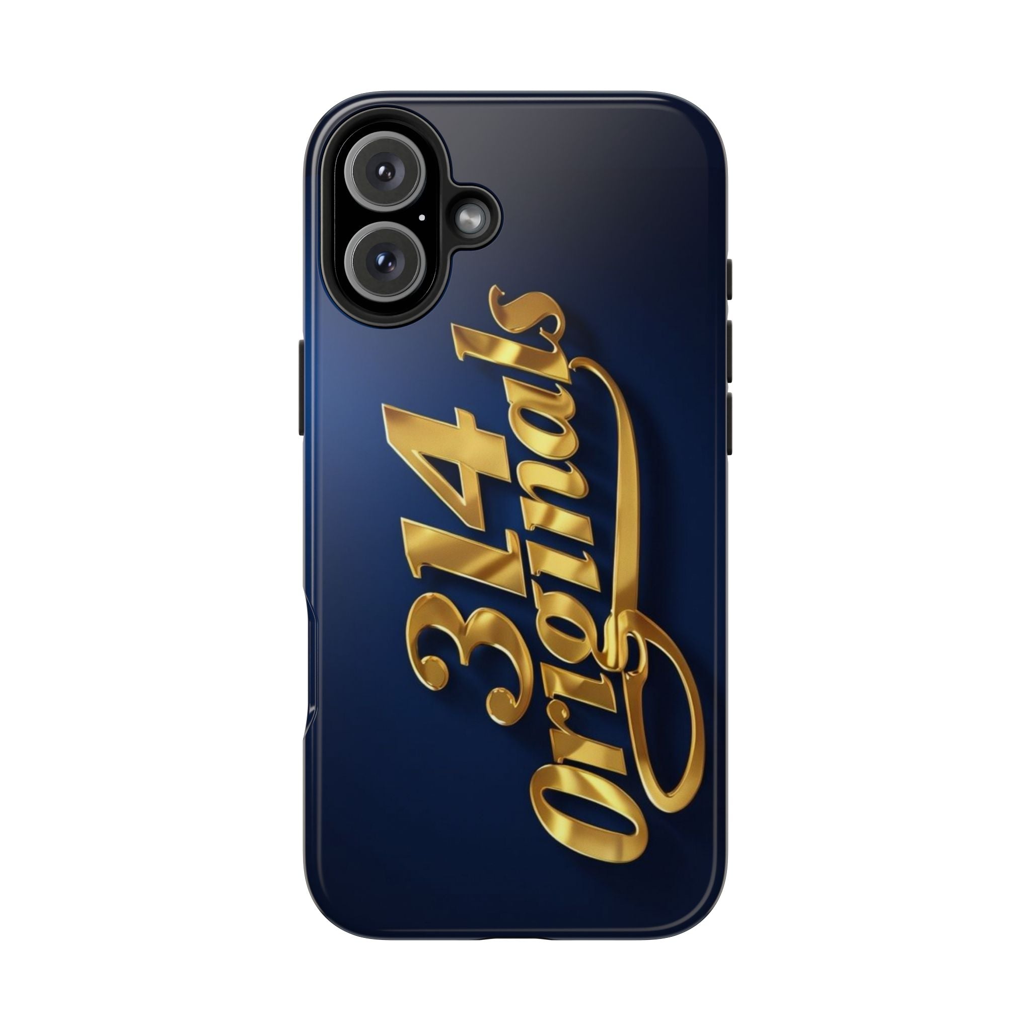 "314 Originals" Gold Script on Navy Tough Protective Case Printify Phone Case  314 Originals