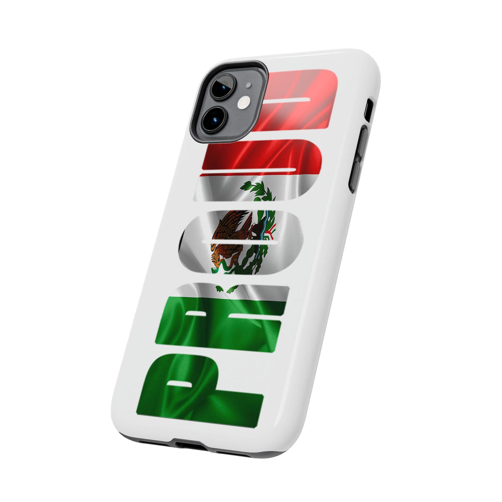 Mexico Pride Tough Phone Case — Mexican Flag Vertical 'PRIDE' Design Printify Phone Case  314 Originals