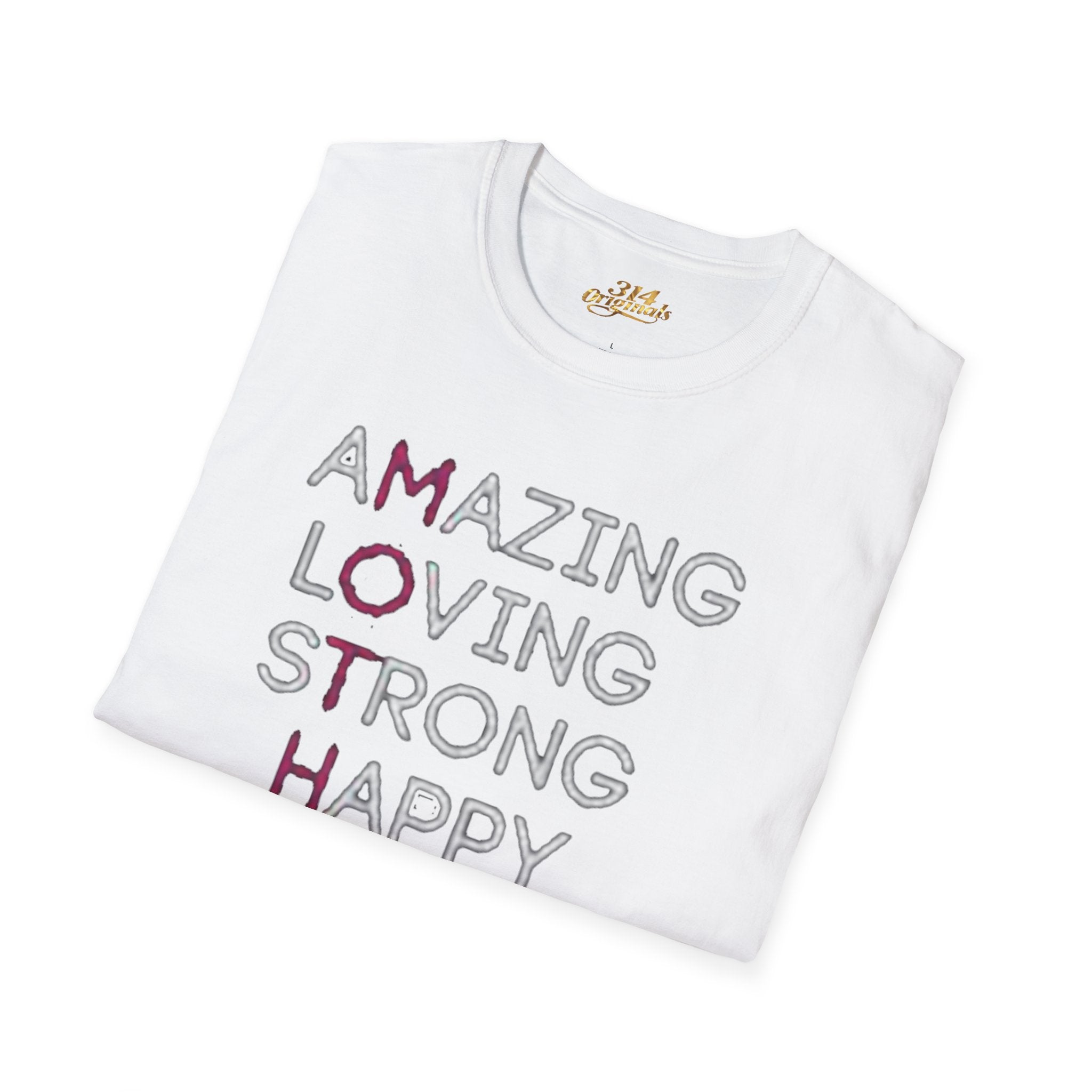 Mother Acrostic T-Shirt – Amazing Loving Strong Happy Selfless Graceful (Mother) Printify T-Shirt  314 Originals