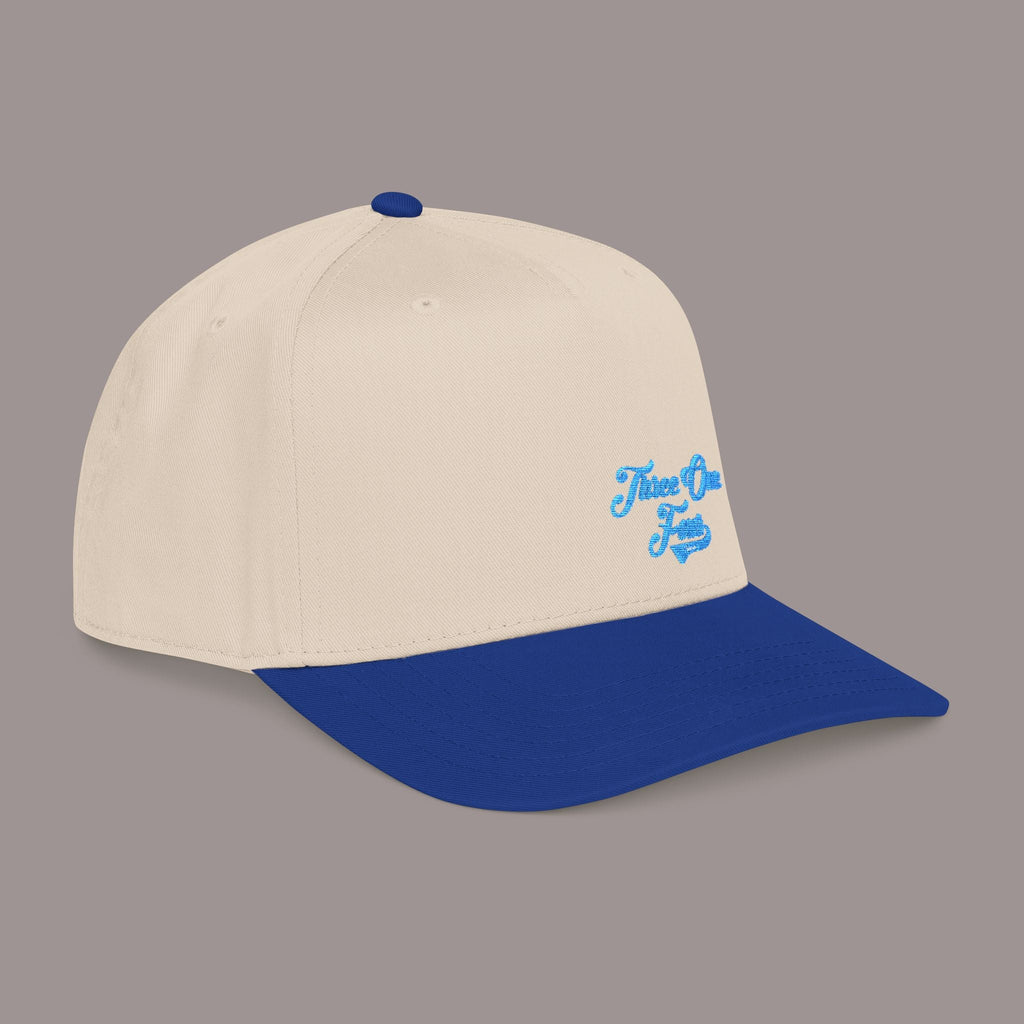 Blue Mid Profile Baseball Cap — 314 Embroidered Logo Printify Hats  314 Originals
