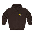King's Gear Zip Hoodie — Full‑Zip with Gold Crown Emblem - 314 Originals