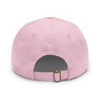 314 Originals Leather Patch Dad Hat — Retro Script Baseball Cap - 314 Originals