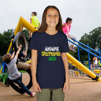 Girl's "Favorite Kid" Retro Yellow & Green Graphic T-Shirt - 314 Originals