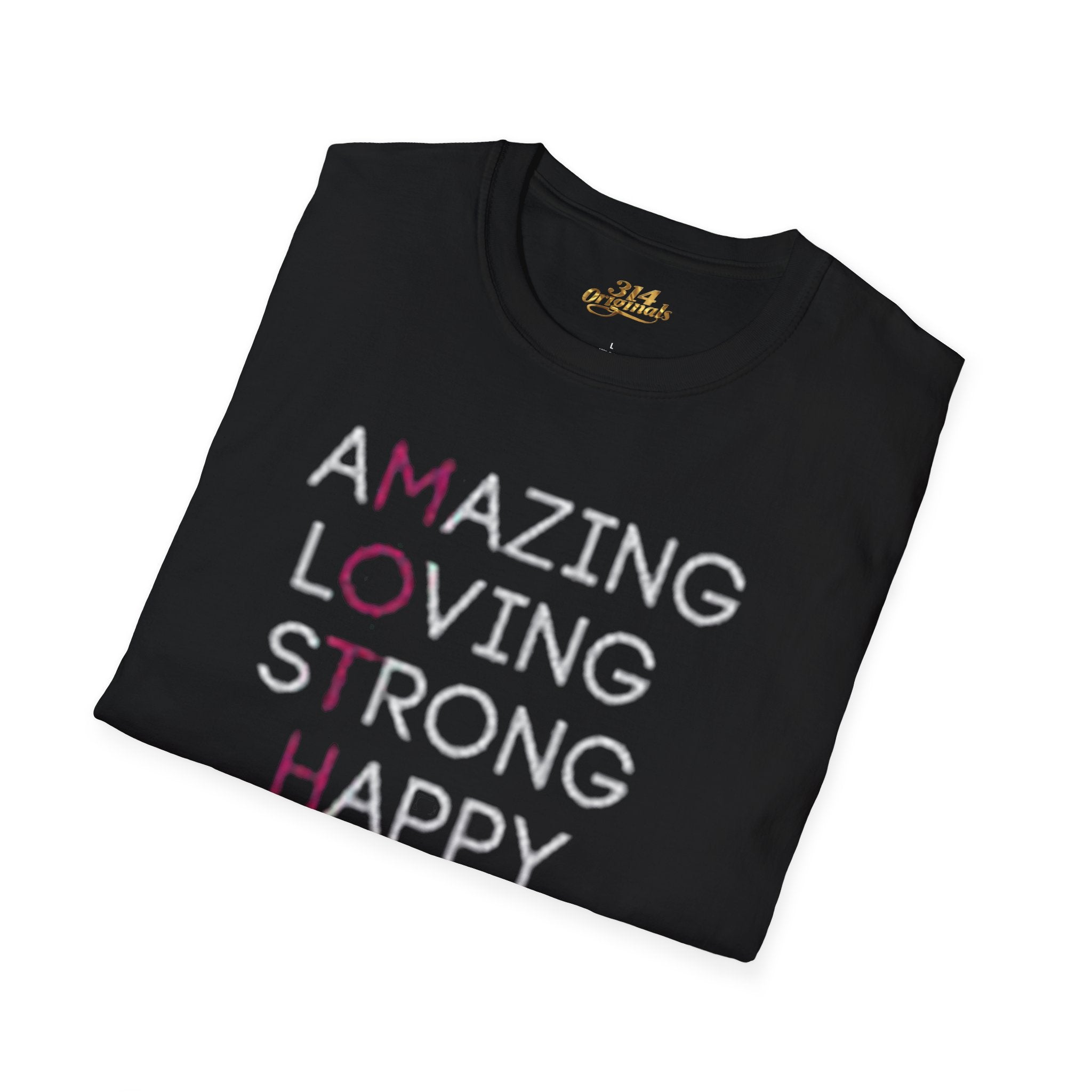 Mother Acrostic T-Shirt – Amazing Loving Strong Happy Selfless Graceful (Mother) Printify T-Shirt  314 Originals