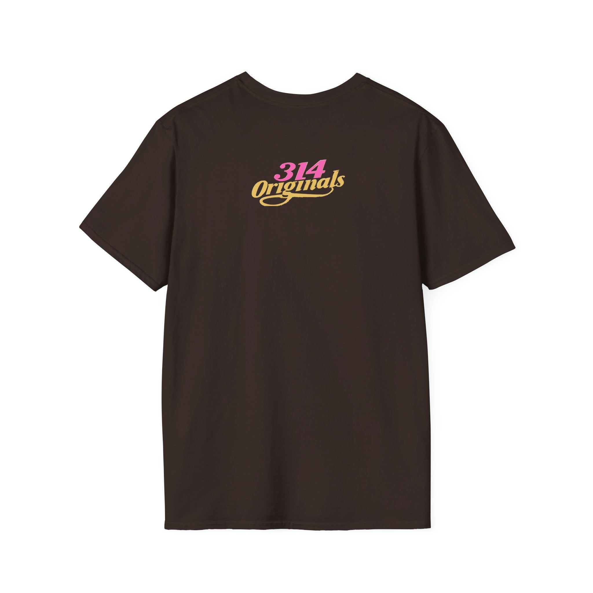 Queen Q Crown T‑Shirt — Pink & Gold Heart Logo Tee