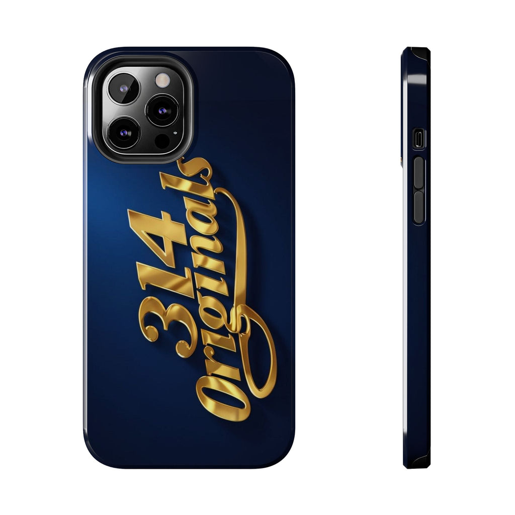 "314 Originals" Gold Script on Navy Tough Protective Case Printify Phone Case  314 Originals