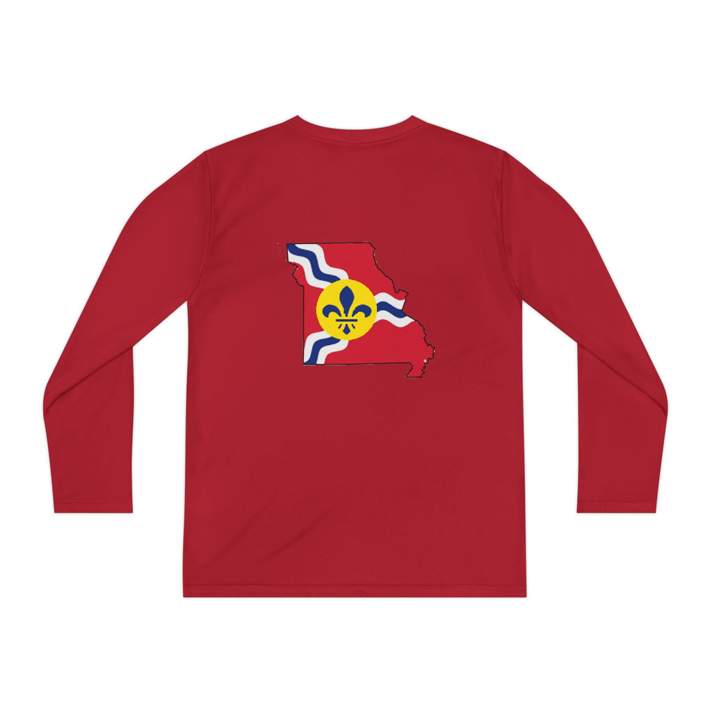 Missouri State Flag Youth Long Sleeve Tee