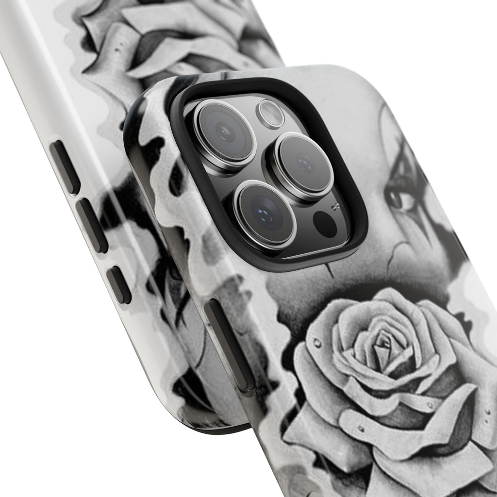 Noir Clown Face with Rose Shockproof Phone Cover - 314 Originals