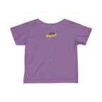 "Caution: Cuteness Overload" —  Baby T‑Shirt (Yellow Warning Sign) - 314 Originals