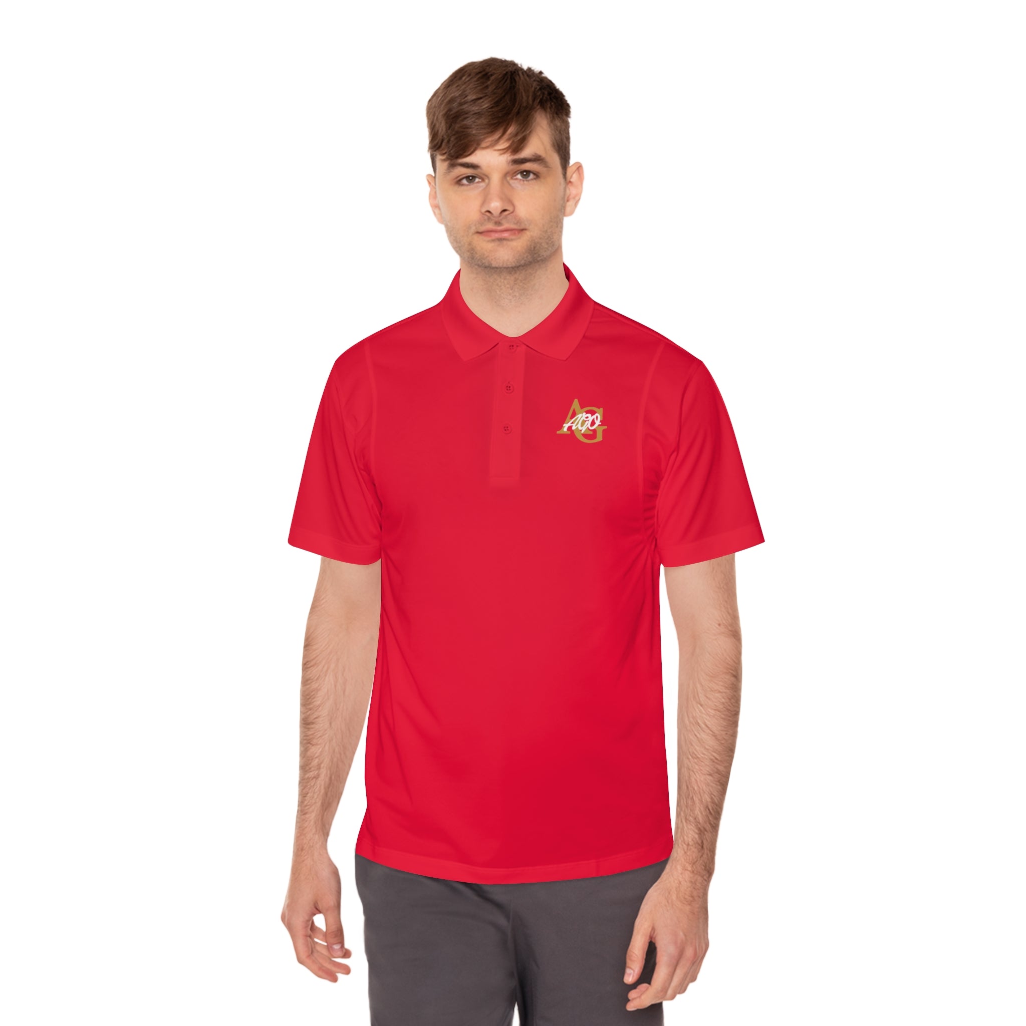 AGO Men's Sport Polo Shirt — Embroidered Logo Performance Golf Polo - 314 Originals
