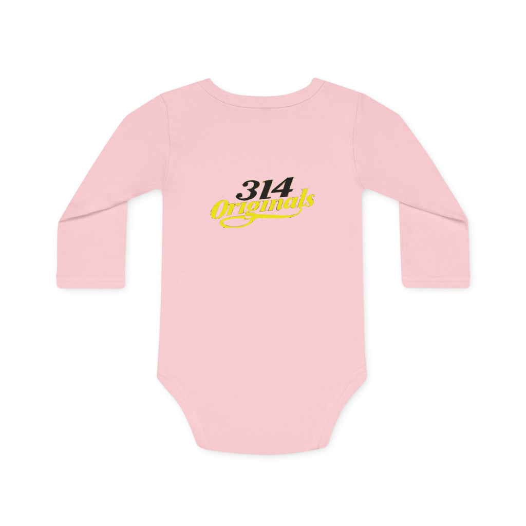 Caution: Cuteness Overload Baby Bodysuit – 314 Originals Long-Sleeve Organic Onesie - 314 Originals