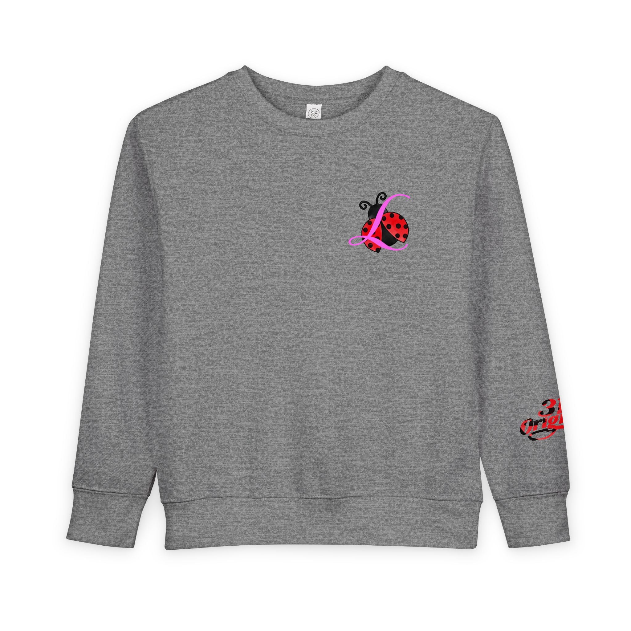 Toddler Sweatshirt — Cute Ladybug Graphic Crewneck for Kids