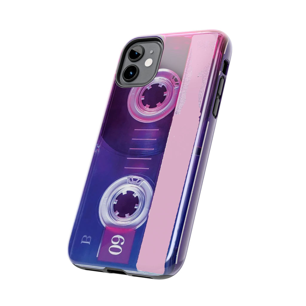 Retro Cassette Tough Phone Case — 80s Vintage Tape Design, Protective iPhone Cover - 314 Originals