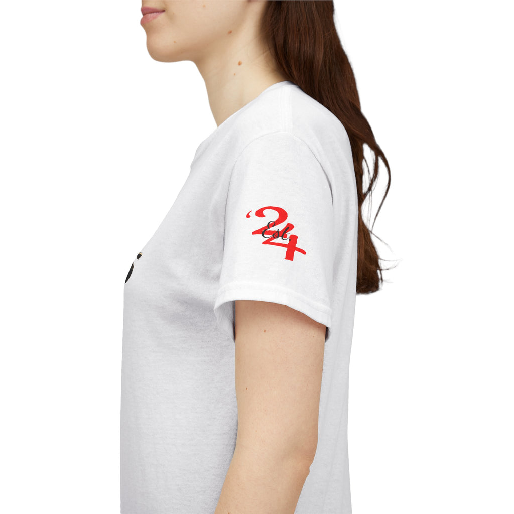 314 Originals Tee — Retro Script Logo White T-Shirt - 314 Originals