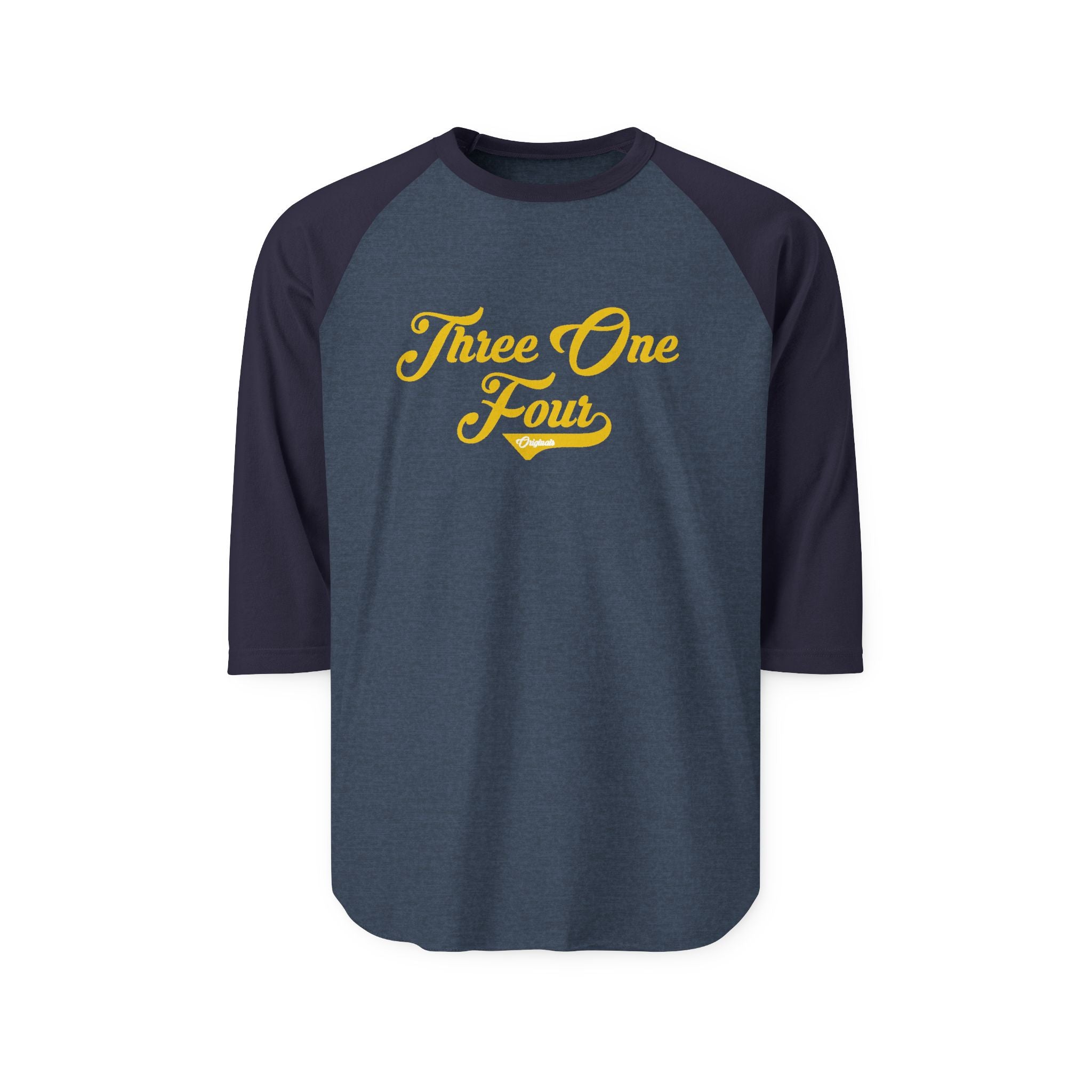 'Three One Four' Retro Script Baseball Tee - 314 Originals