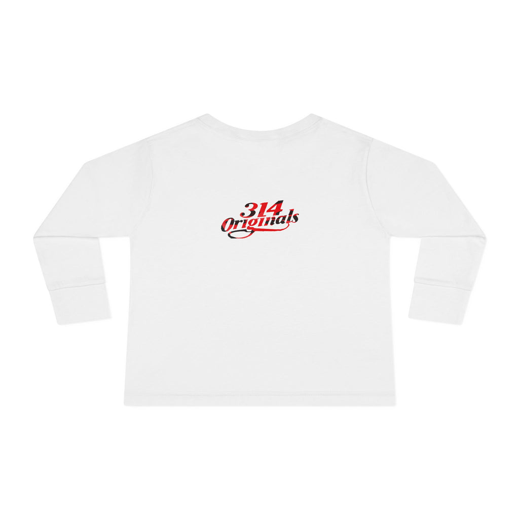 Toddler Long Sleeve Tee — Cute Ladybug Chest Design with “314 Original” Back - 314 Originals