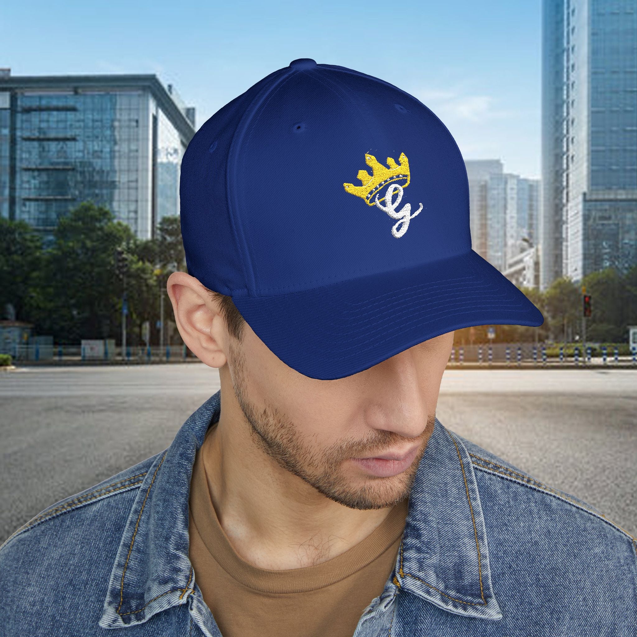 King's Gear Embroidered Crown Script Cap — 314 Original Closed-Back Structured Hat - 314 Originals