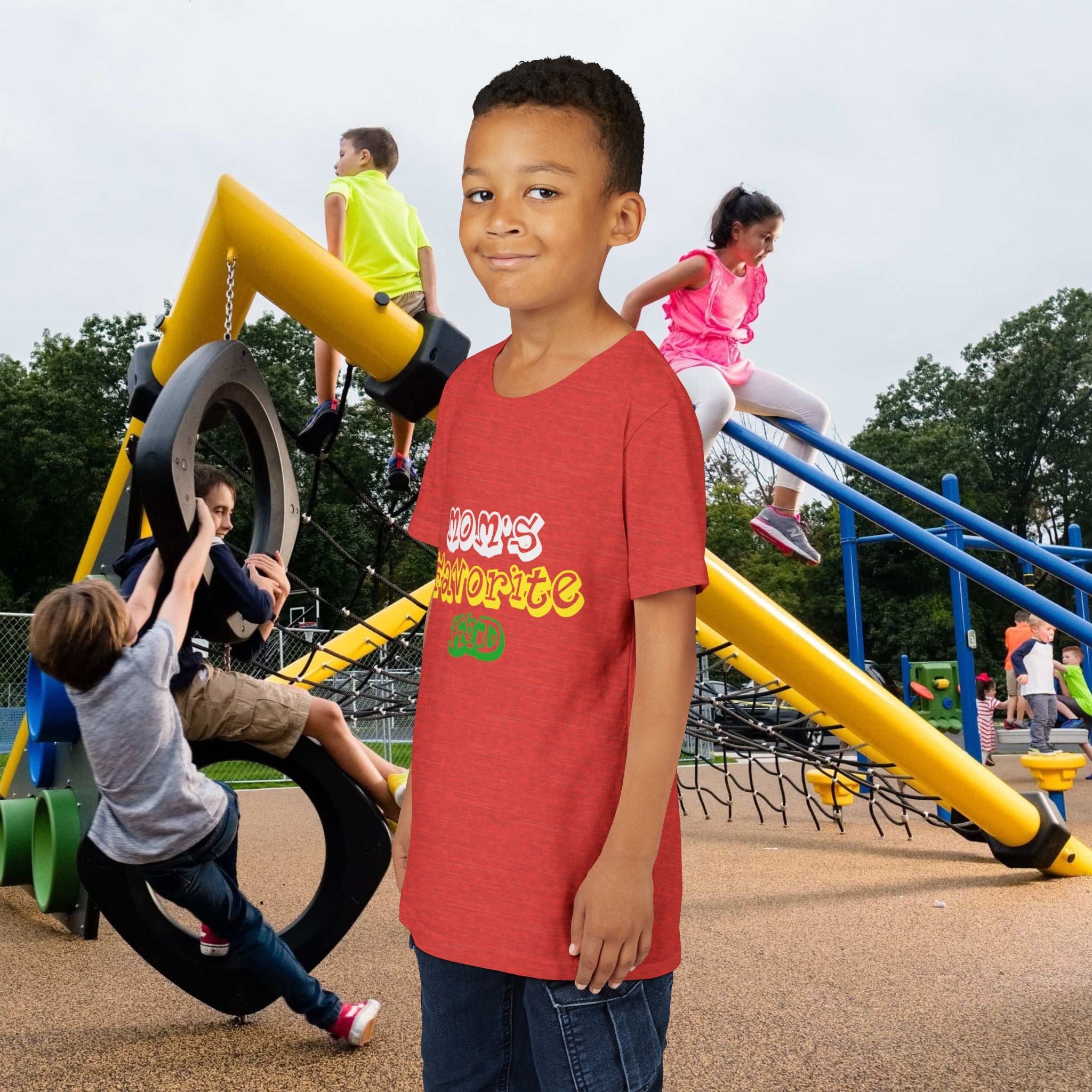Boys "Favorite Kid" Retro Yellow & Green Graphic T-Shirt - 314 Originals