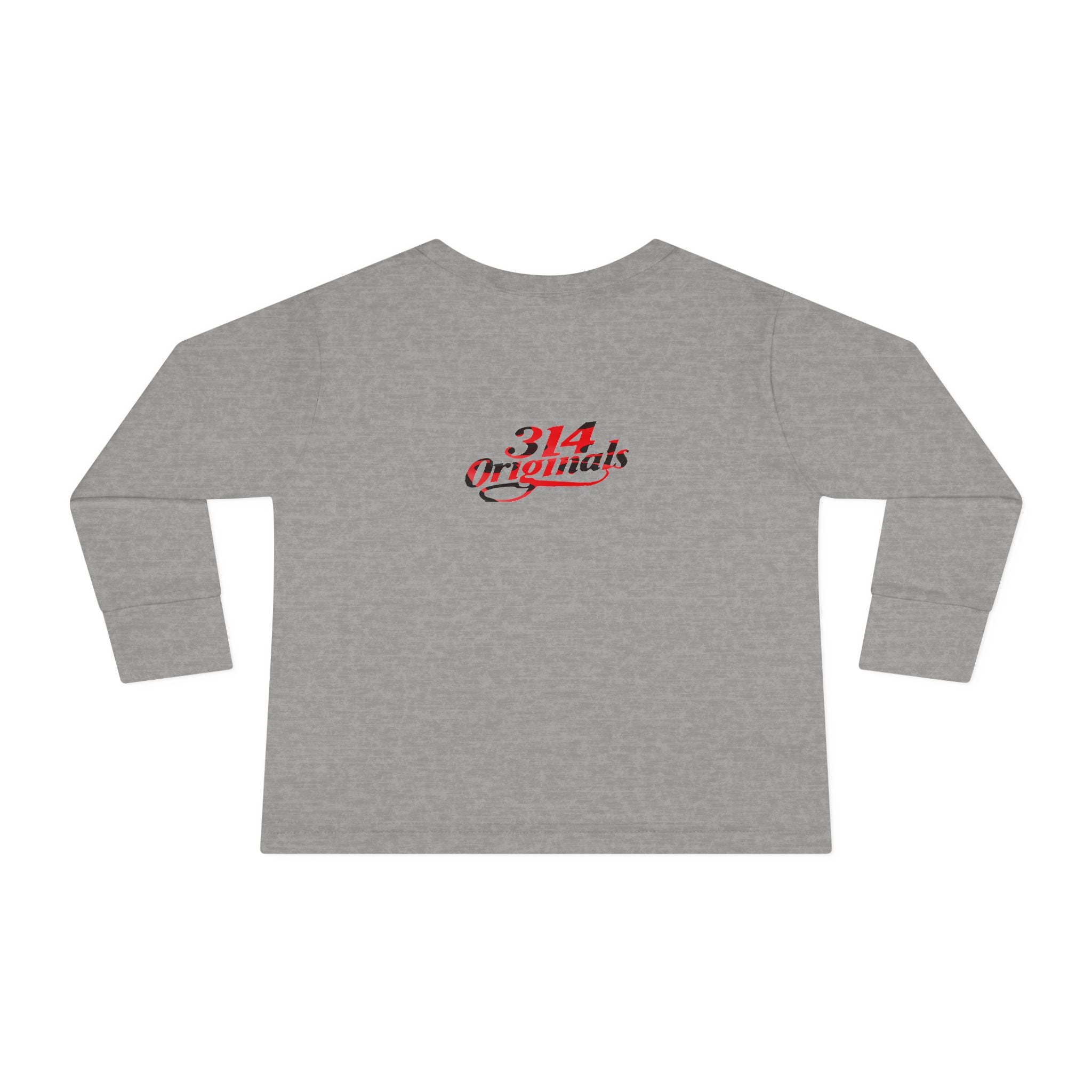 Toddler Long Sleeve Tee — Cute Ladybug Chest Design with “314 Original” Back - 314 Originals