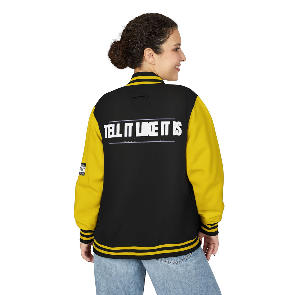 Tell It Like It Is Letterman Jacket Printify Outerwear  314 Originals