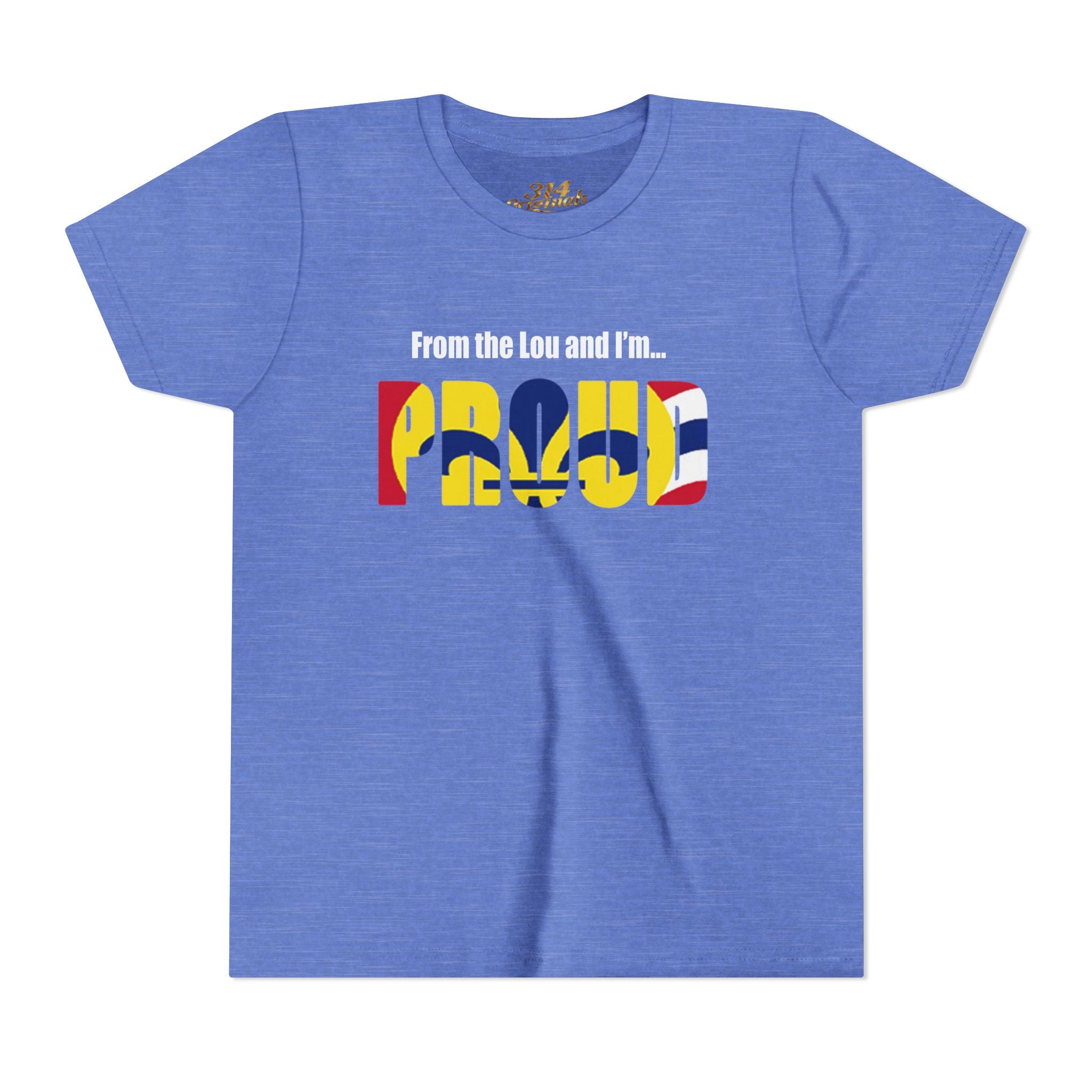 "From the Lou and I'm... Proud" St. Louis Flag Kids Shirt