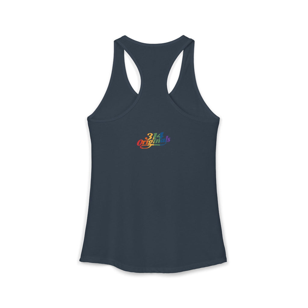 'PROUD' Women's Ideal Racerback Tank Printify Tank Top  314 Originals