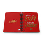 Class of 2027 Book of Secrets Spiral Journal - Red