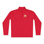 AGO Quarter-Zip Pullover — Small Gold & Black Chest Embroidery, Lightweight Casual Pullover - 314 Originals