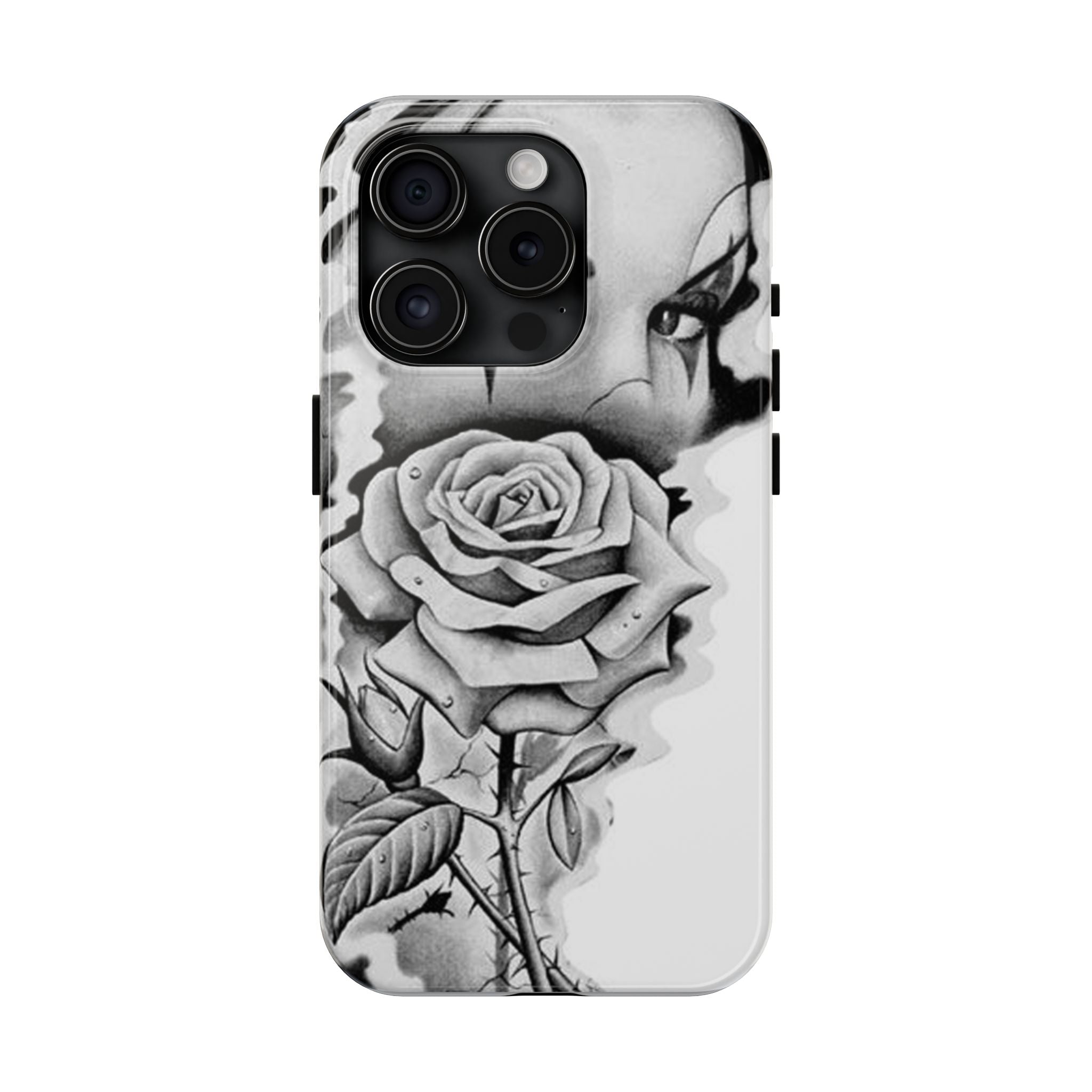 Noir Clown Face with Rose Shockproof Phone Cover - 314 Originals