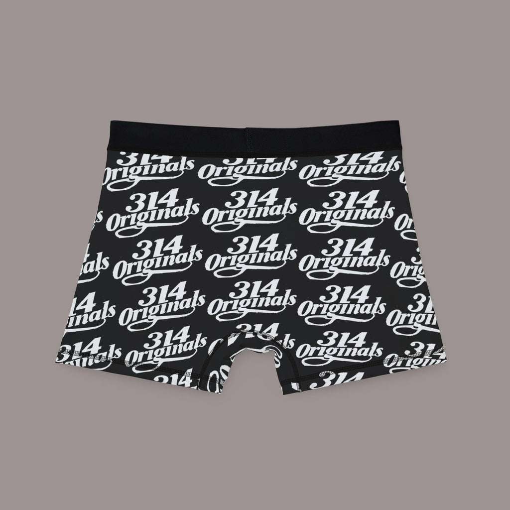 314 Originals Men’s Boxer Briefs — All-Over Logo Print - 314 Originals