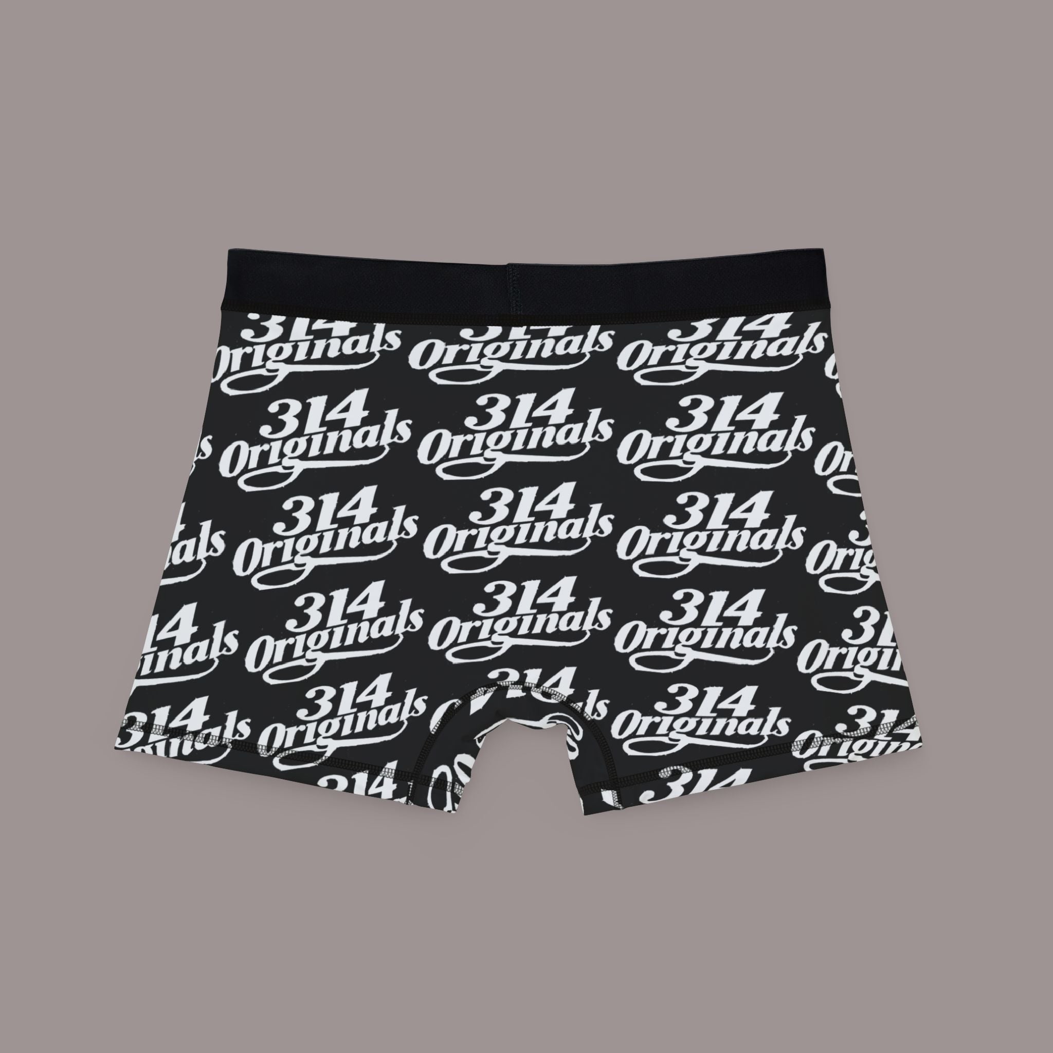 314 Originals Men’s Boxer Briefs — All-Over Logo Print - 314 Originals