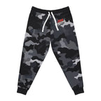 Black Camo 314 Originals Athletic Joggers – Retro Script Logo Sweatpants