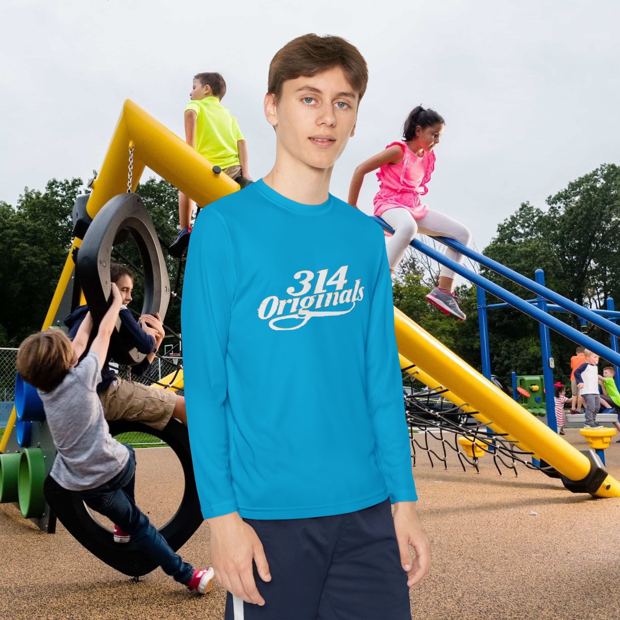 Youth Long Sleeve Tee — "314 Originals" Graphic