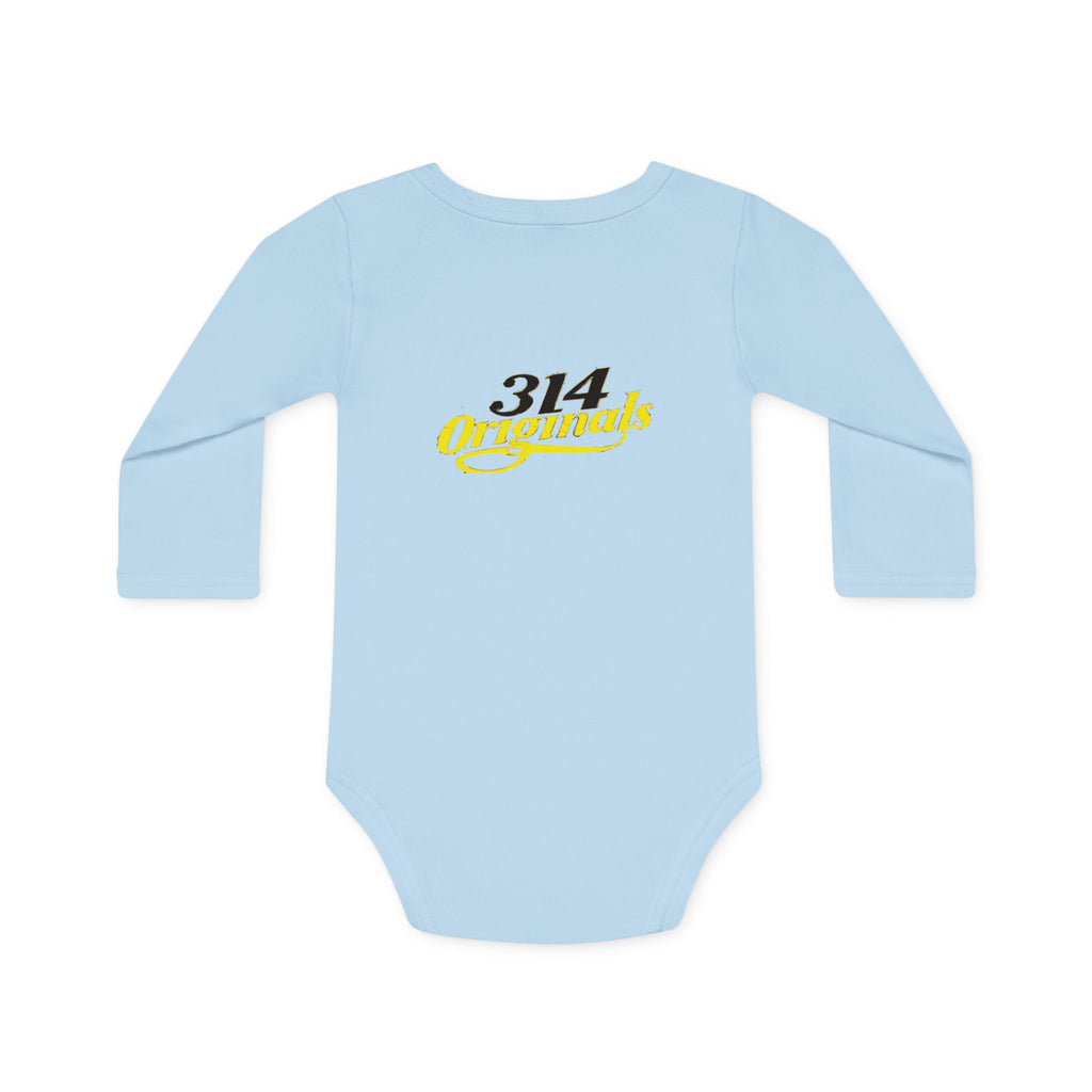 Caution: Cuteness Overload Baby Bodysuit – 314 Originals Long-Sleeve Organic Onesie - 314 Originals