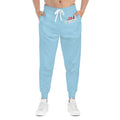 Light Blue 314 Originals Athletic Joggers – Retro Script Logo Sweatpants