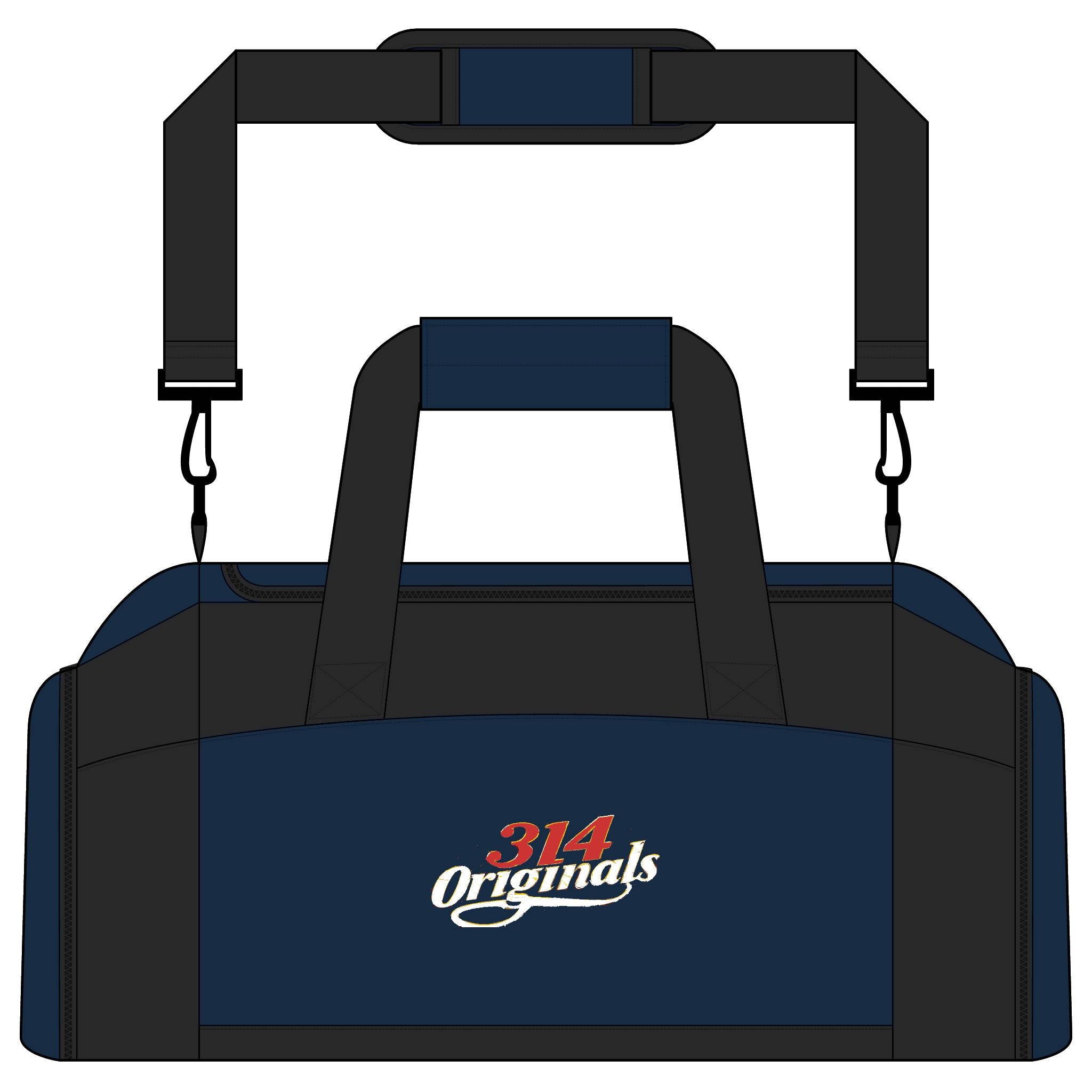 314 Originals Gym Bag — Retro Script Duffle for Athletes & Travel - 314 Originals