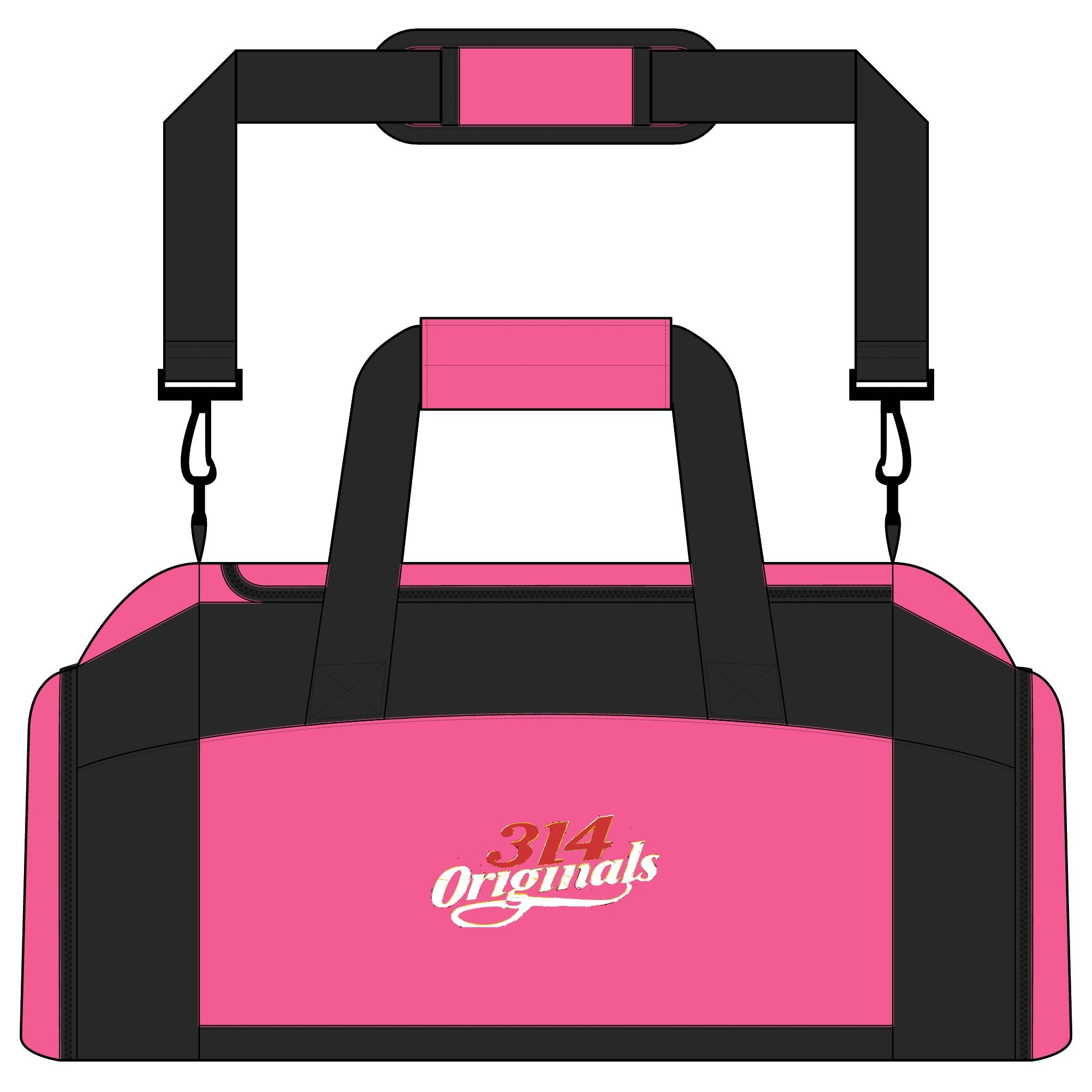 314 Originals Gym Bag — Retro Script Duffle for Athletes & Travel - 314 Originals