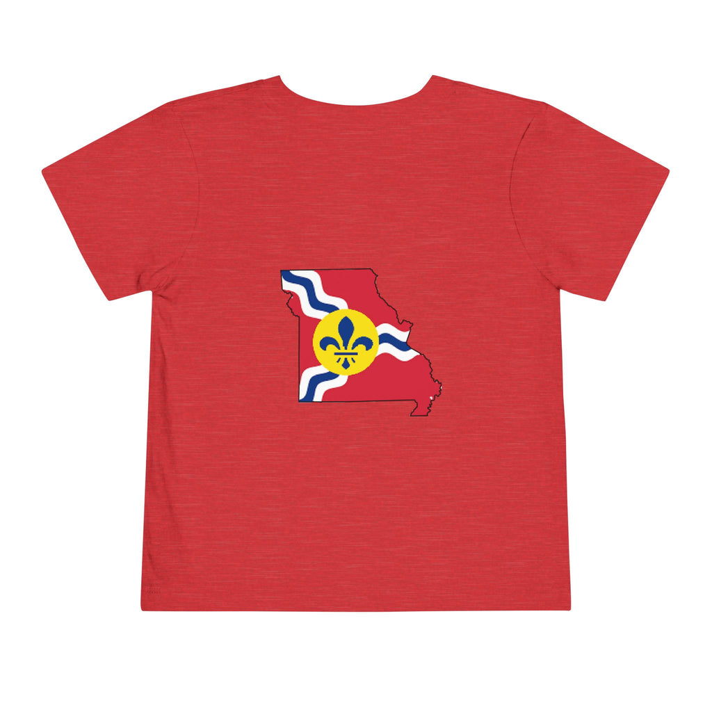 Toddler Tee — "From the Lou and I’m... Proud" St. Louis Flag Kids Shirt - 314 Originals