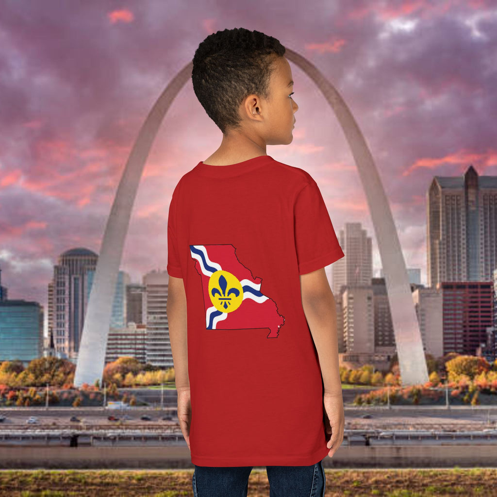 "From the Lou and I'm... Proud" St. Louis Flag Kids Shirt