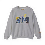 314 City Crewneck Sweatshirt — St. Louis Skyline Graphic - 314 Originals
